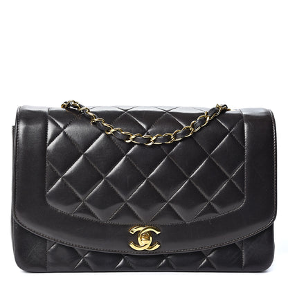 Chanel Lambskin Quilted Medium Single Flap Black 1 of 10