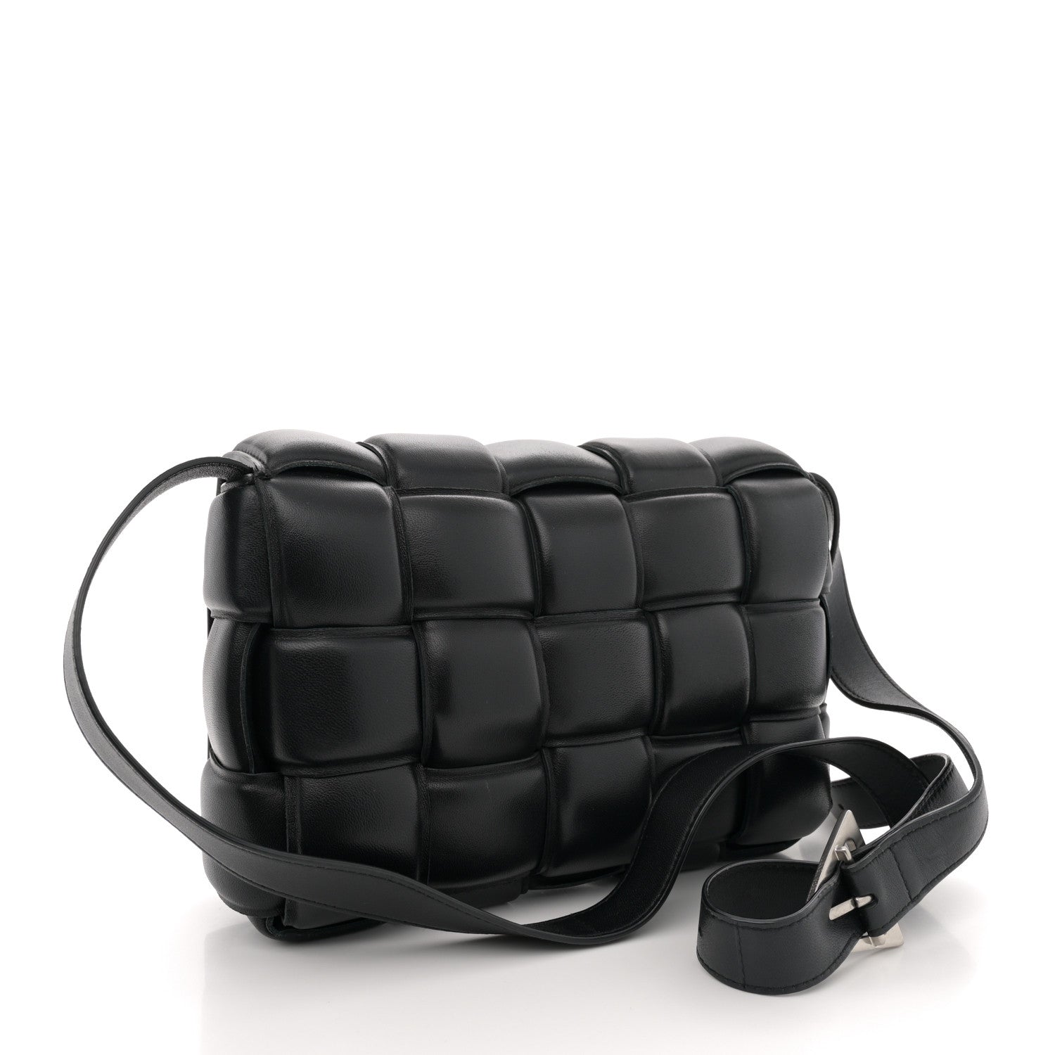 Bottega Veneta Nappa Maxi Intreccio Padded Cassette Crossbody Bag Black 3 of 12
