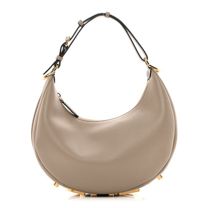 Fendi Vitello Grace Matte Small Fendigraphy Hobo Bag Nuvola 1 of 10