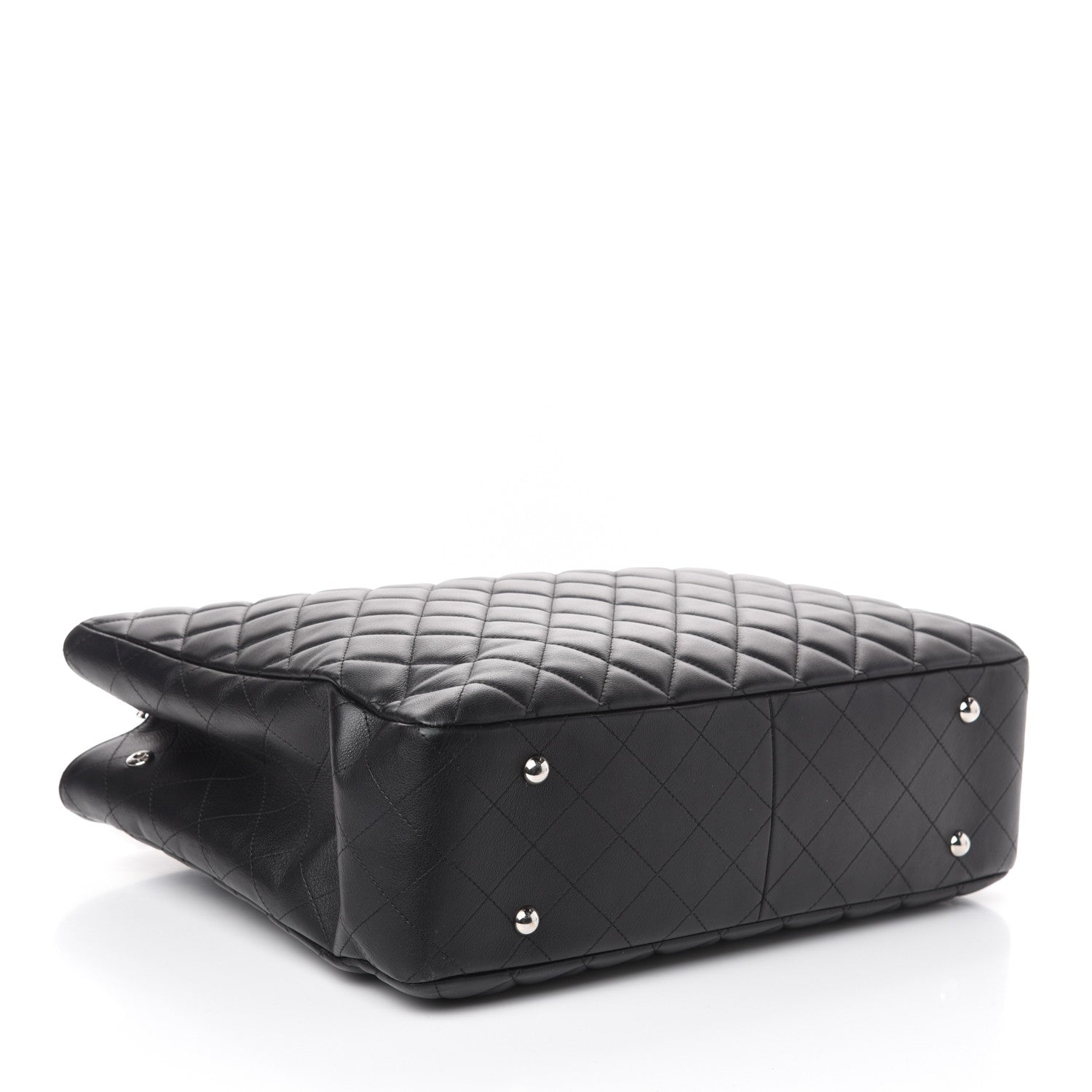 Chanel Calfskin Quilted Large Classic Shopping Tote Black 4 of 10