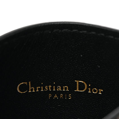 Christian Dior Calfskin Plan De Paris Print Card Holder White Black 6 of 8