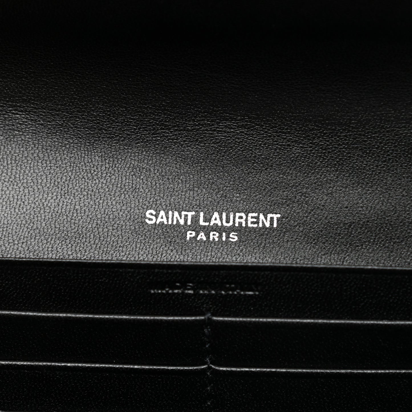 Lambskin Y Quilted Monogram Large Loulou Flap Wallet Black