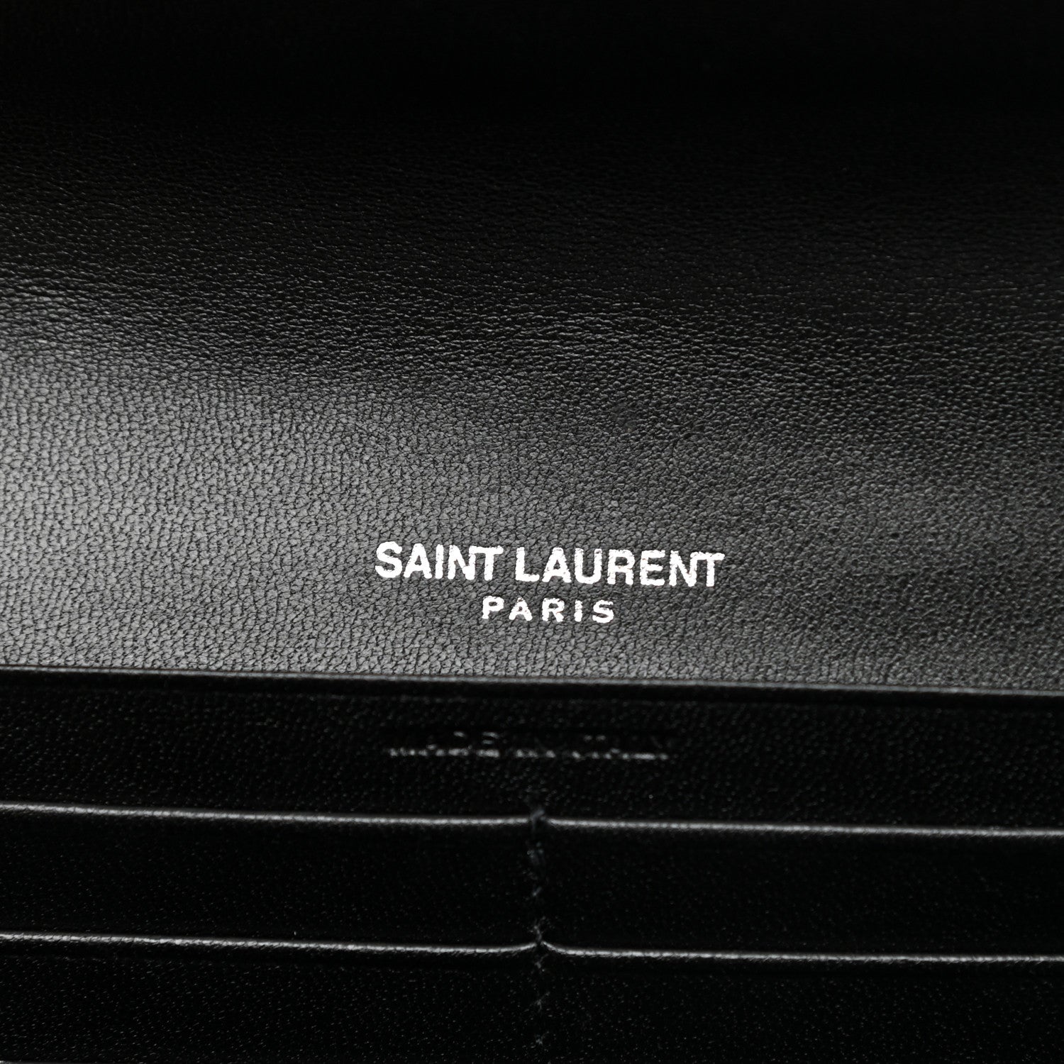 Saint Laurent Lambskin Y Quilted Monogram Large Loulou Flap Wallet Black 6 of 8