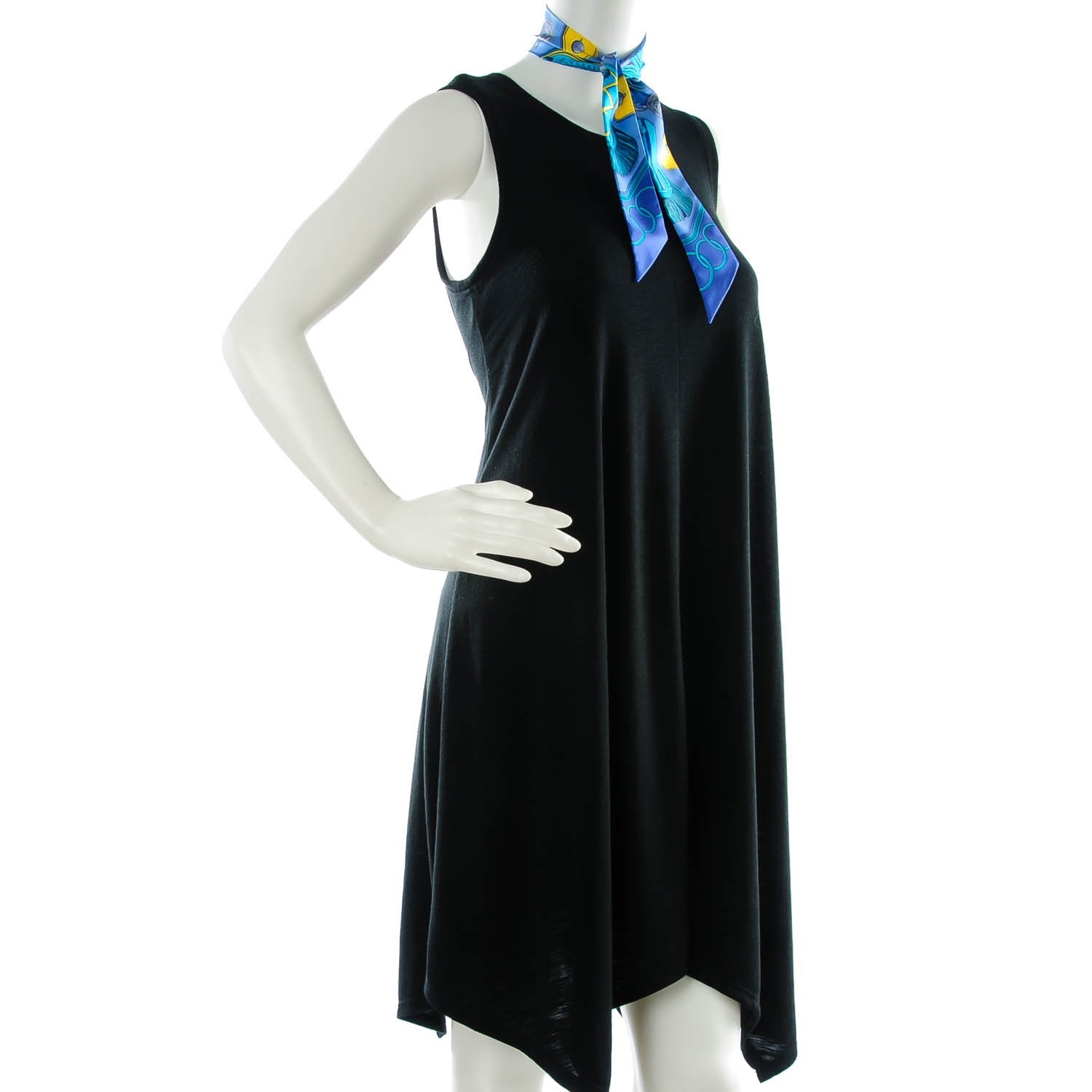 Hermes Silk Epaulettes Twilly Lavande Turquoise Jaune 2 of 7
