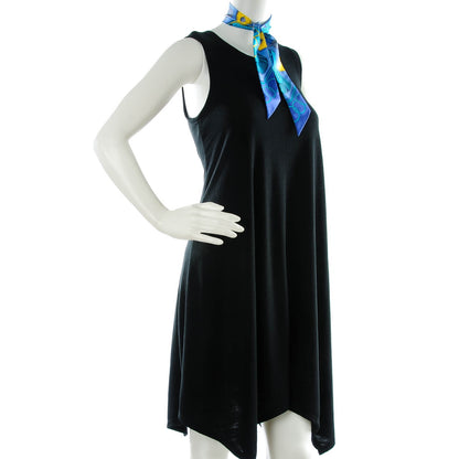 Hermes Silk Epaulettes Twilly Lavande Turquoise Jaune 2 of 7