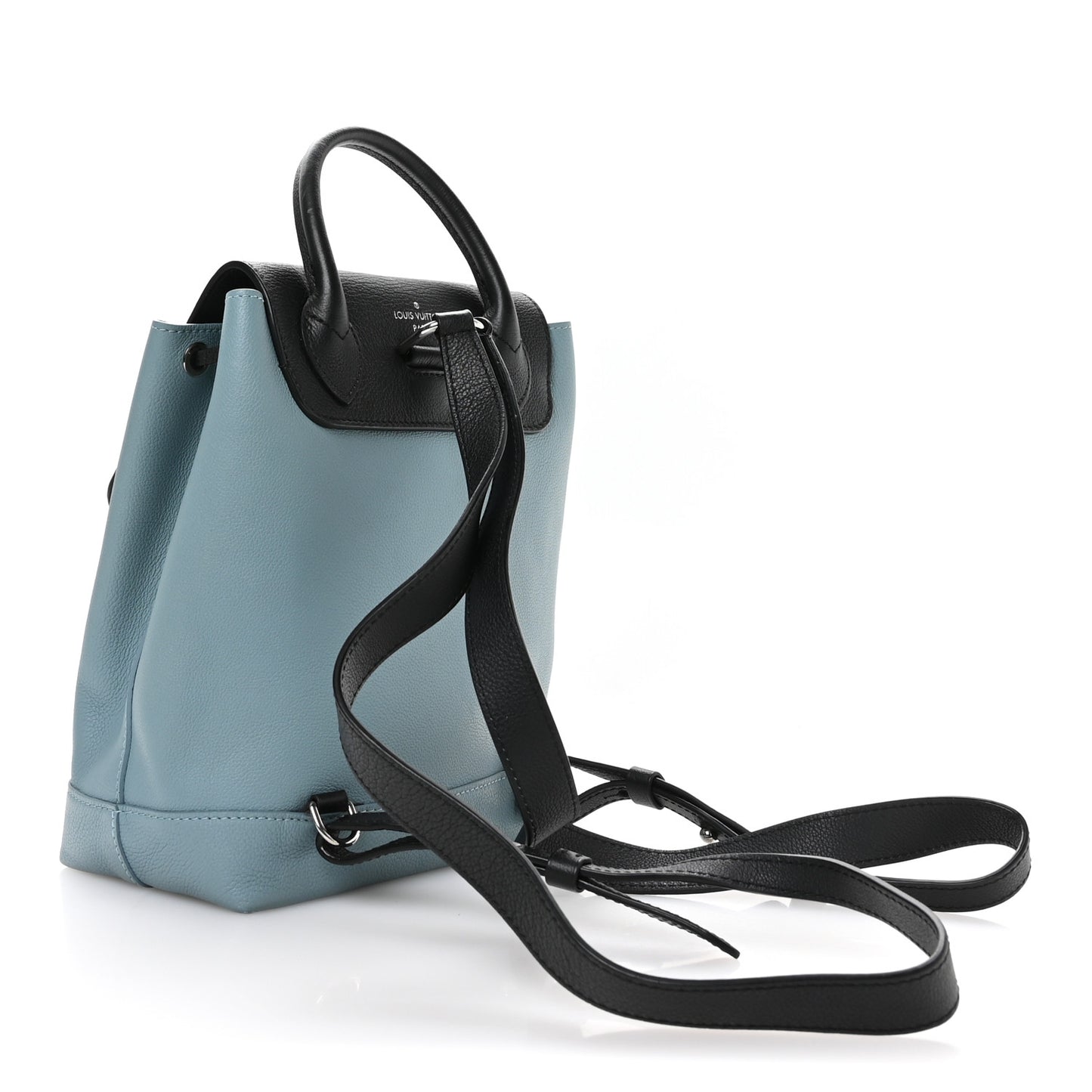 Calfskin Lockme Backpack Sky