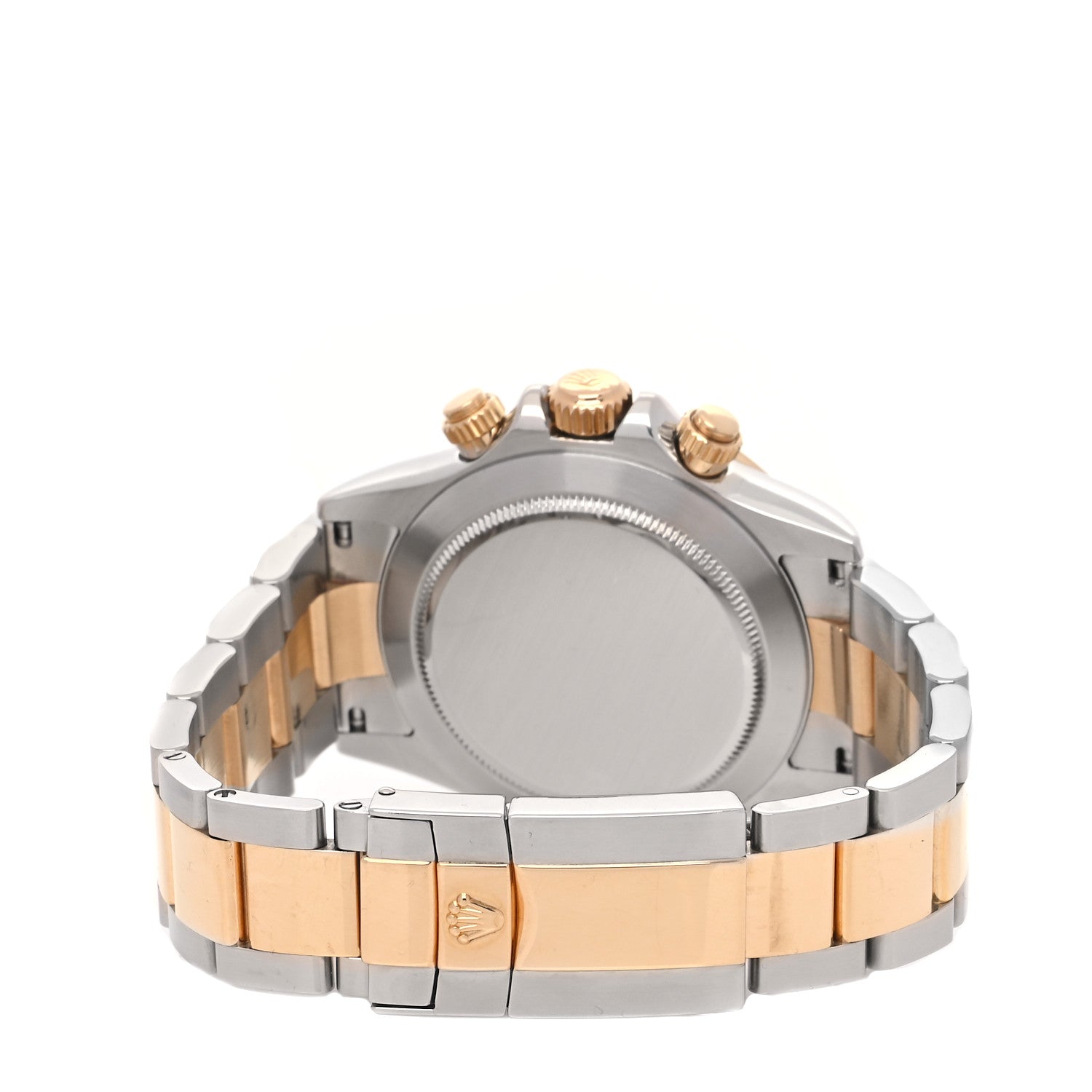 Rolex Stainless Steel 18K Yellow Gold Diamond 40mm Oyster Perpetual Cosmograph Daytona Watch White 116523 3 of 5
