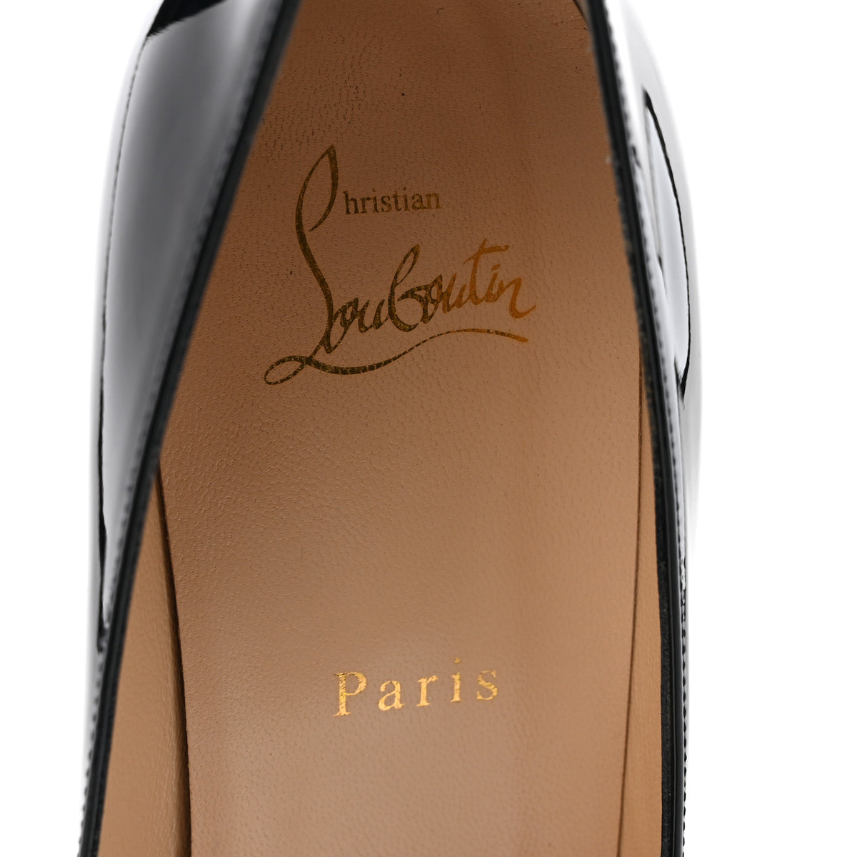 Christian Louboutin Patent Decollete 554 85 Pumps 40.5 Black 8 of 10