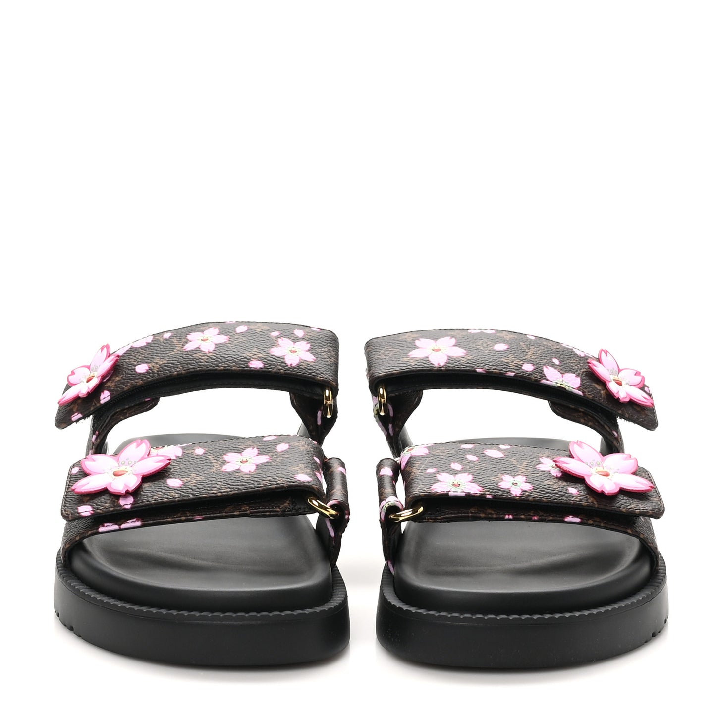 LV X TM Monogram LV Sunset Flat Comfort Mule 38 Sakura Brown