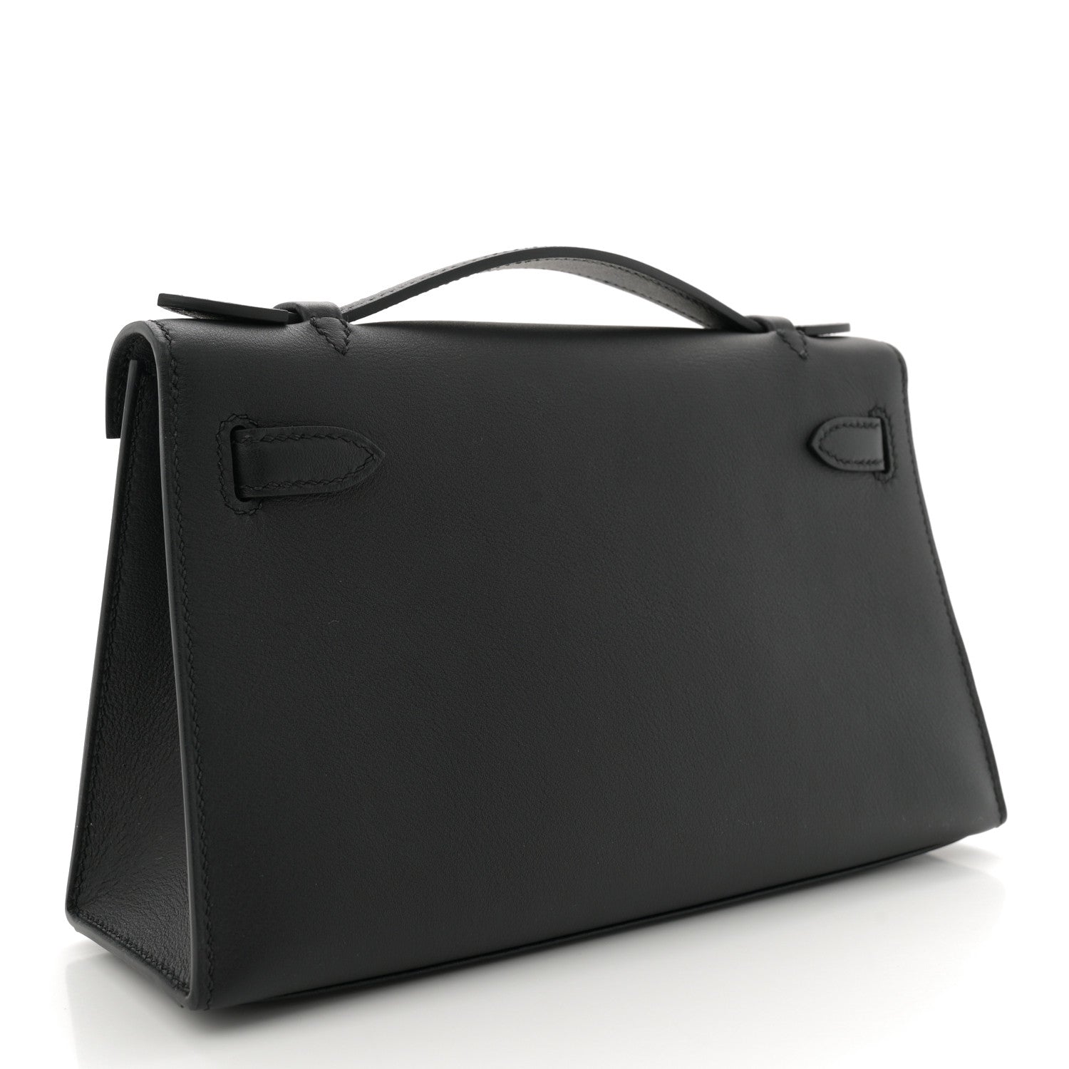 Hermes Swift Kelly Pochette Clutch Black 3 of 11
