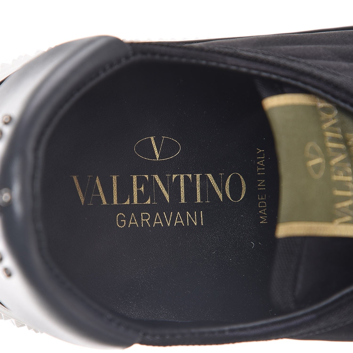 Valentino Garavani Nylon Twill Camustars Womens Low Sneakers 39.5 Black 7 of 8