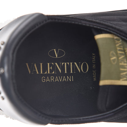 Valentino Garavani Nylon Twill Camustars Womens Low Sneakers 39.5 Black 7 of 8
