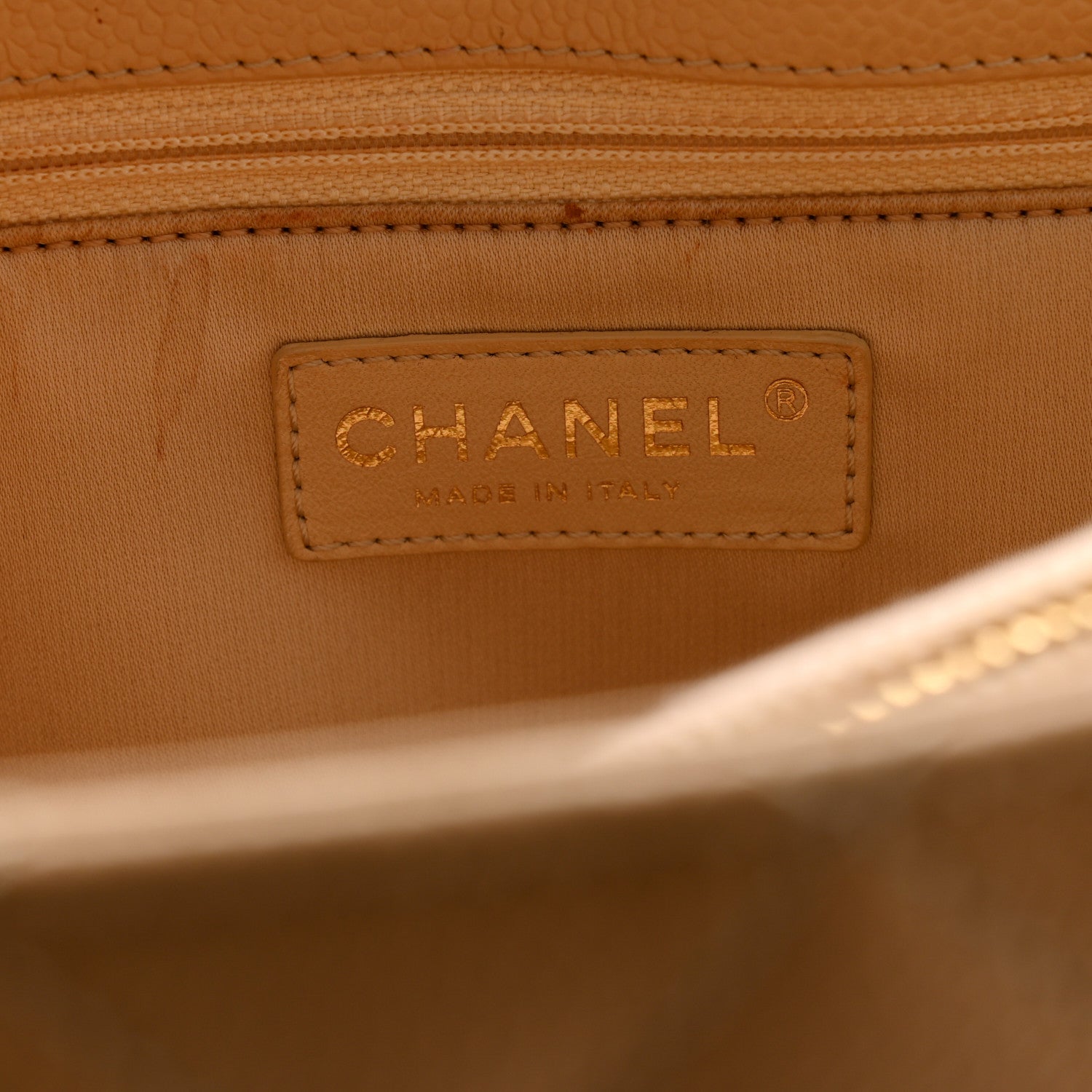 Chanel Caviar Quilted Grand Shopping Tote GST Beige 7 of 14