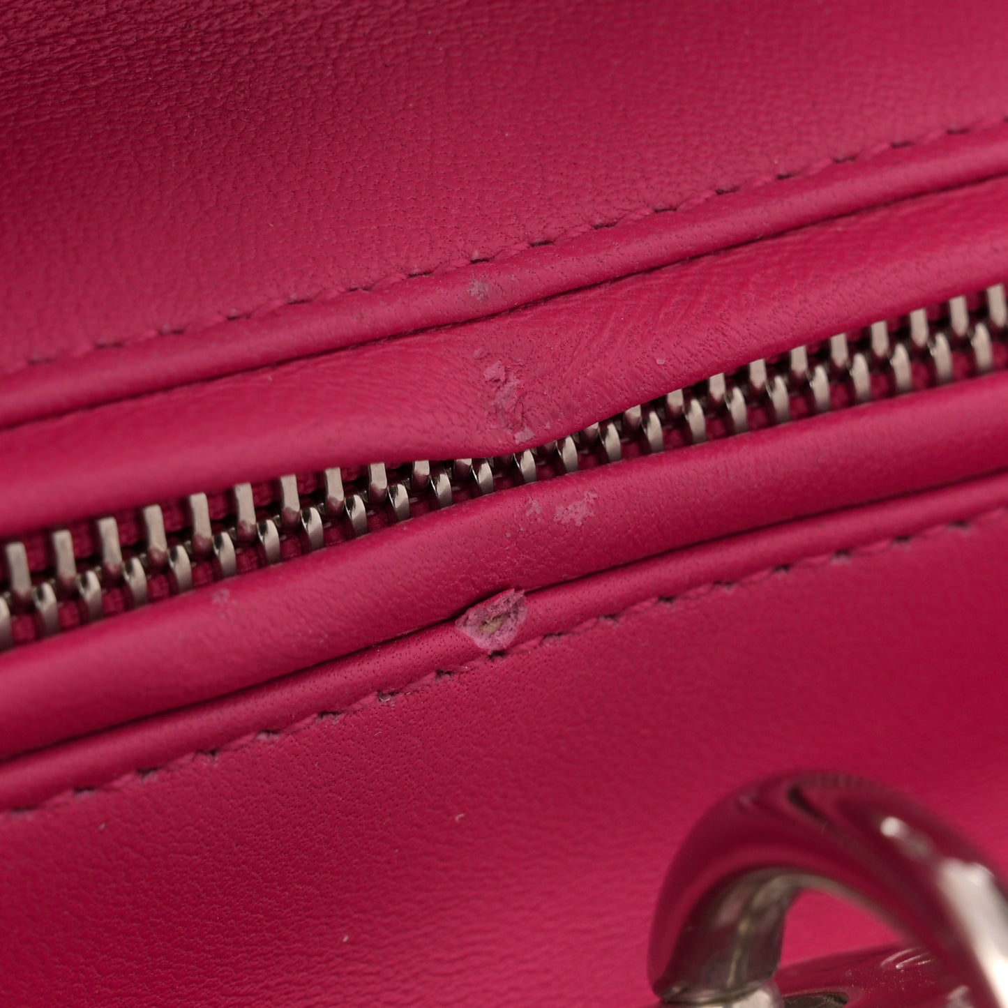 Lambskin Cannage Large Lady Dior Pink