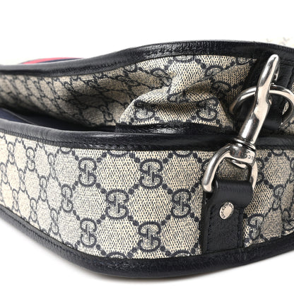 Gucci GG Supreme Monogram Web Savoy Garment Bag Beige Blue 9 of 9