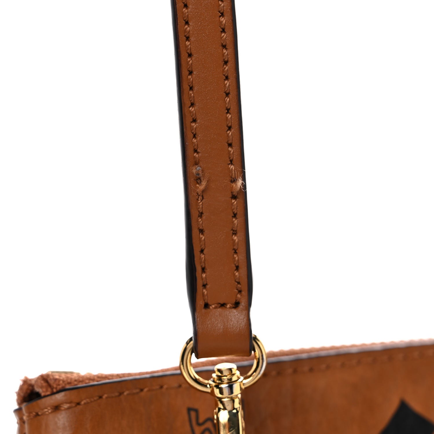 MCM Visetos Original Medium Pouch Cognac 9 of 12