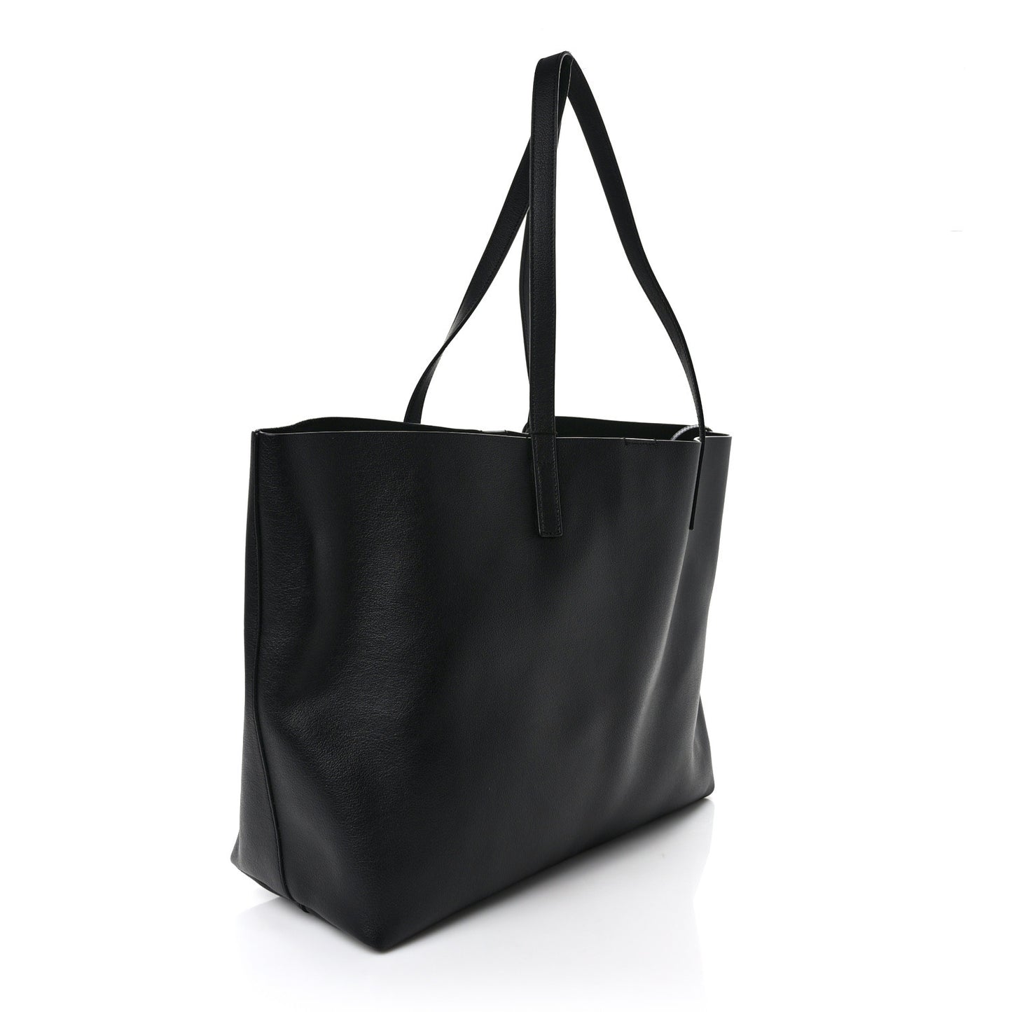 Calfskin Large Shopping Tote Black