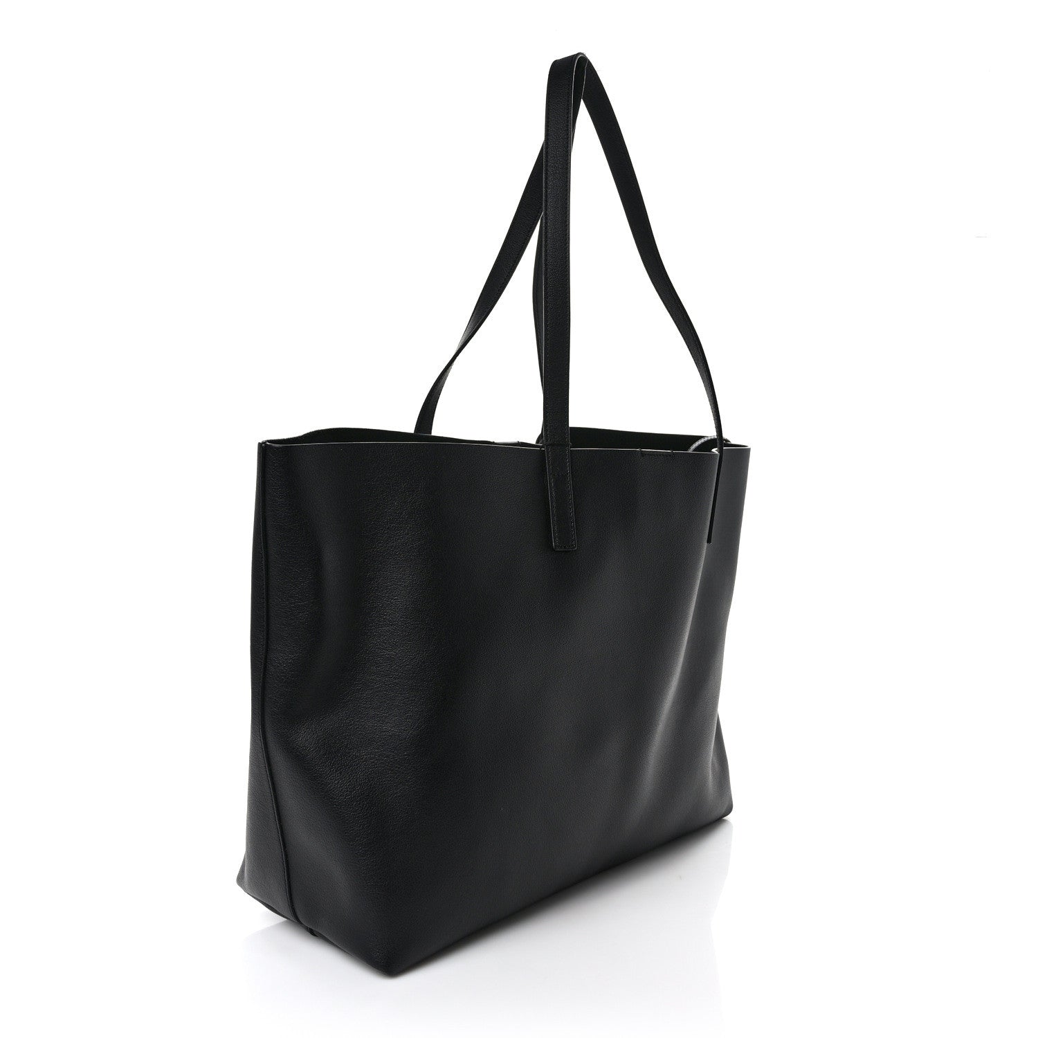 Saint Laurent Calfskin Large Shopping Tote Black 4 of 10