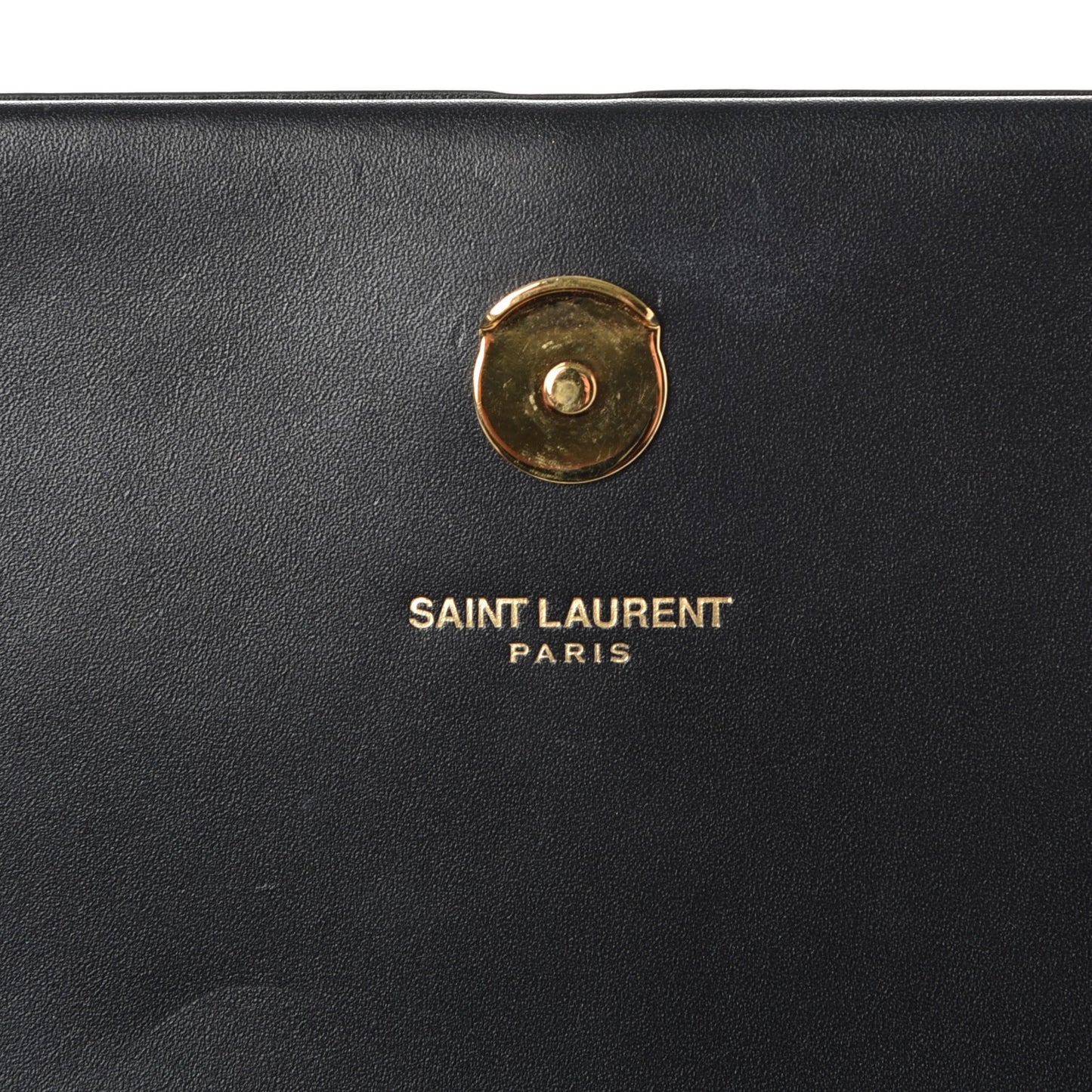 Smooth Calfskin Classic Monogram Kate Tassel Chain Wallet Black