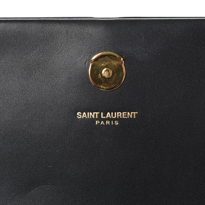 Saint Laurent Smooth Calfskin Classic Monogram Kate Tassel Chain Wallet Black 6 of 9