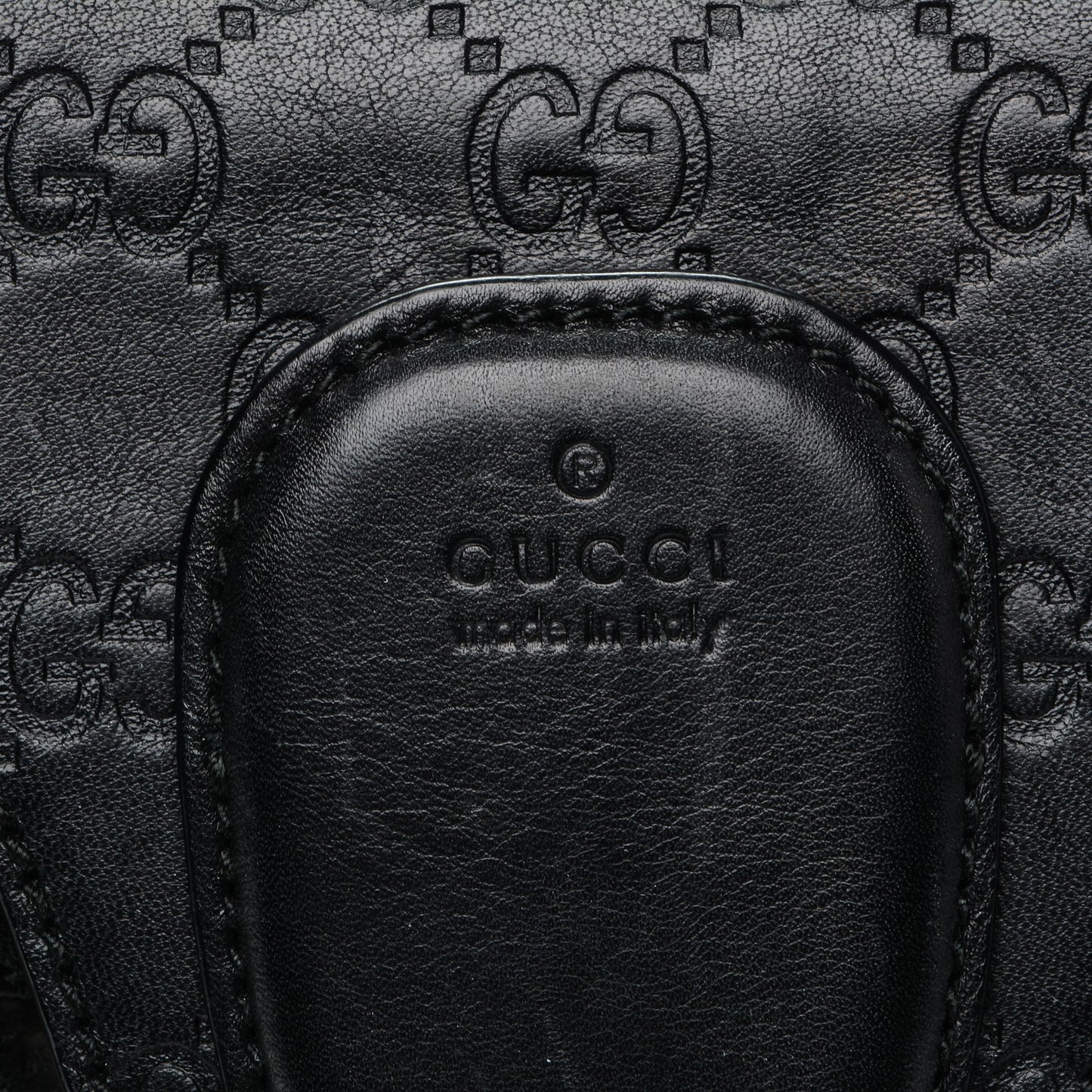 Guccissima Medium Emily Chain Shoulder Bag Black