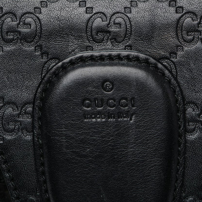 Gucci Guccissima Medium Emily Chain Shoulder Bag Black 6 of 10
