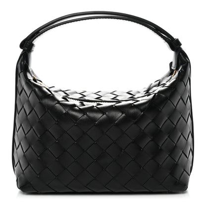 Bottega Veneta Calfskin Nappa Intrecciato Mini Wallace Black Black 1 of 12