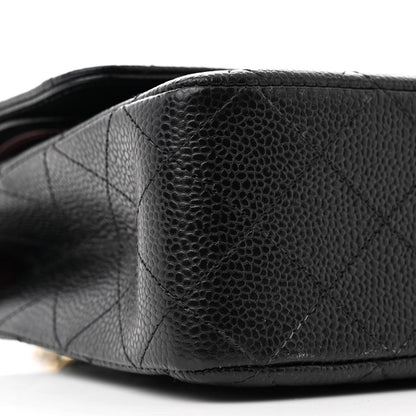 Chanel Caviar Quilted Medium Double Flap Black 9 of 10
