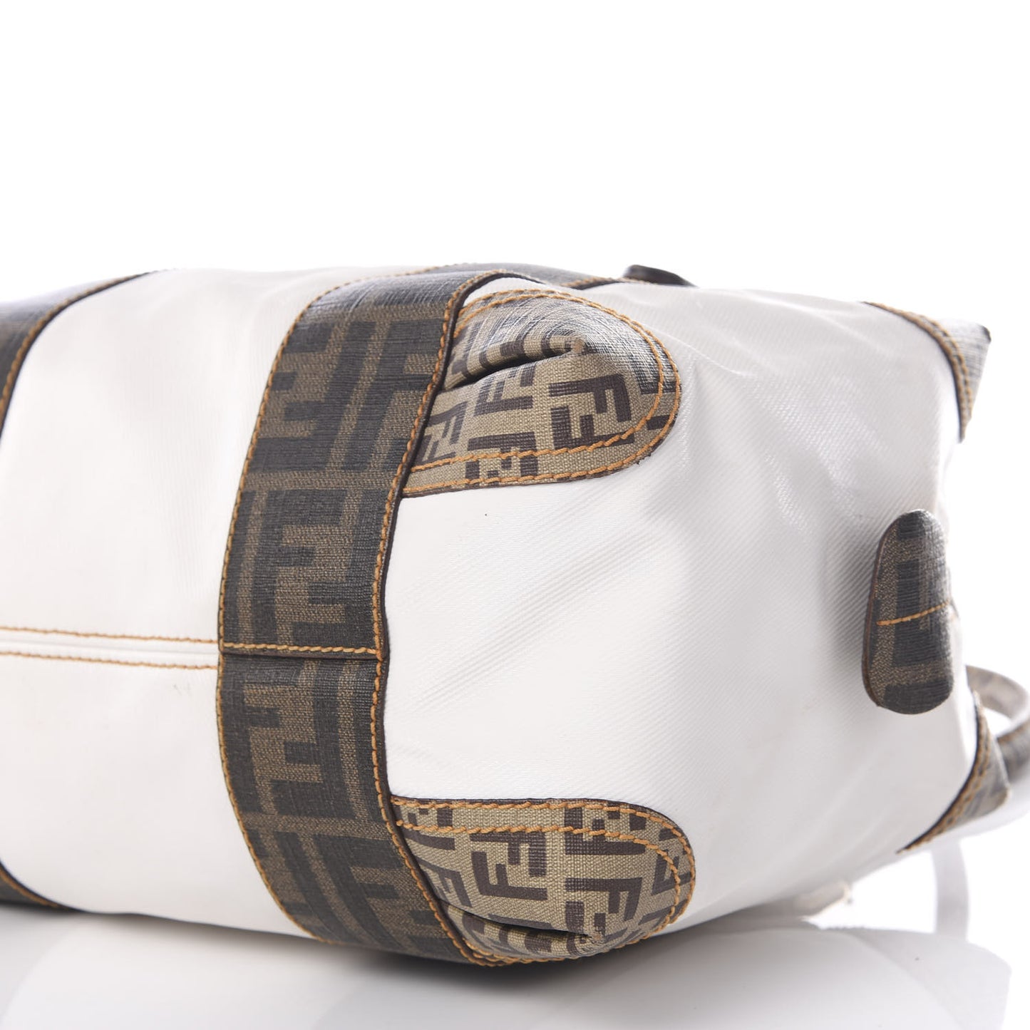 Canvas Zucca Zucchino Spalmati B Mix Tote White Mogano Panna