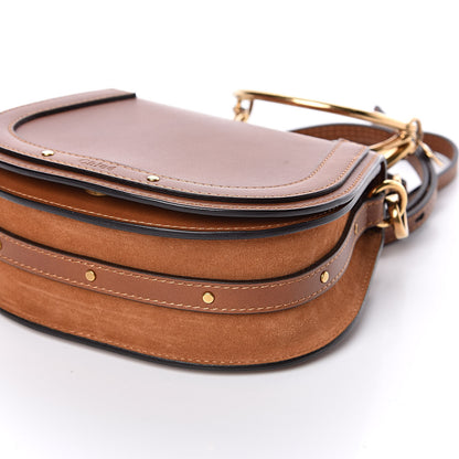 Chloe Calfskin Suede Small Nile Bracelet Bag Caramel 8 of 9