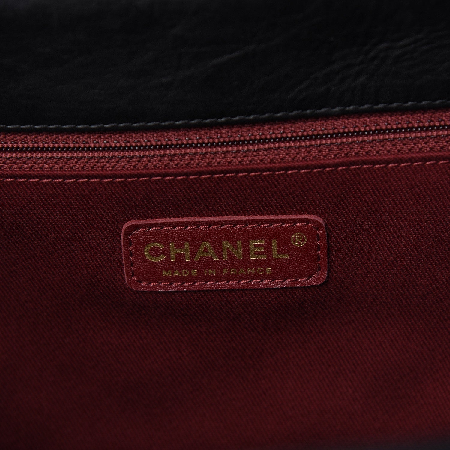 Chanel Aged Calfskin Quilted Large Pondichery Flap Black 6 of 10