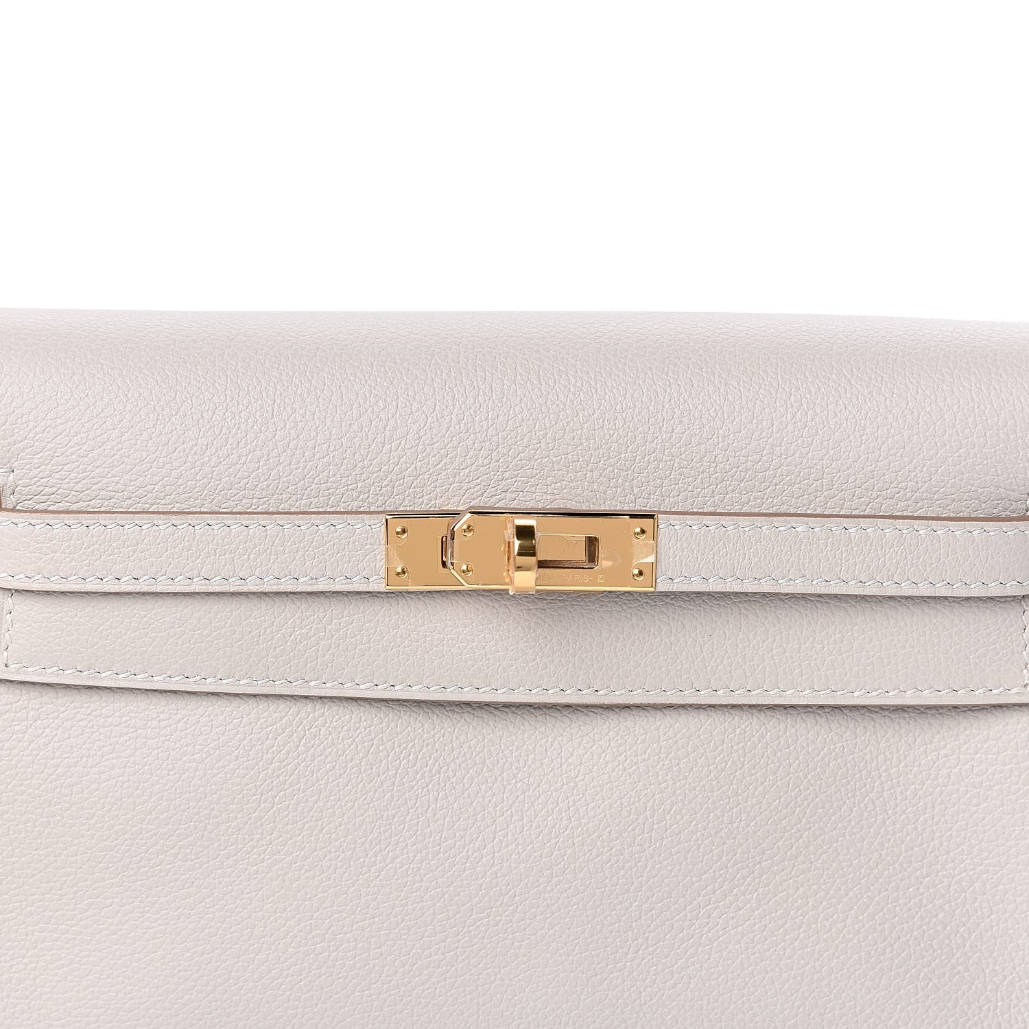Hermes Evercolor Kelly Danse II Belt Bag Gris Perle 10 of 11
