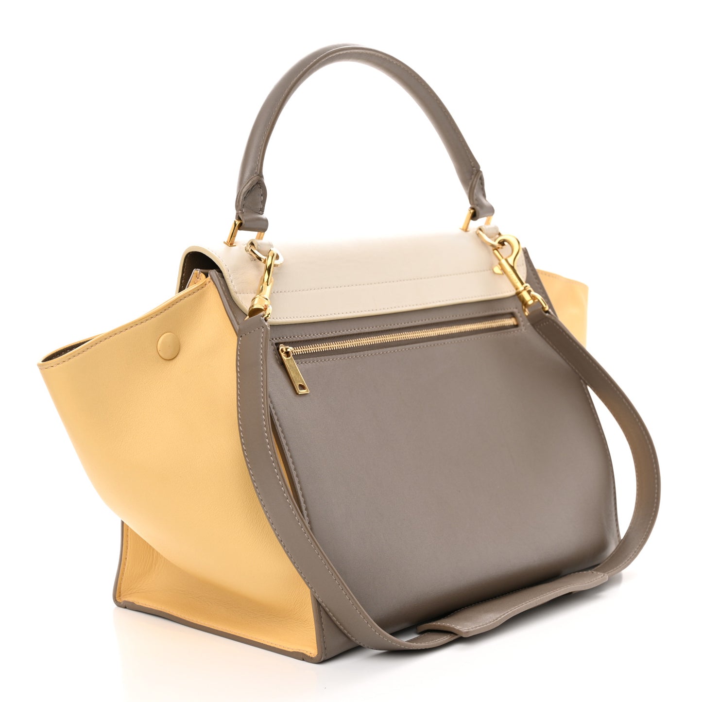 Smooth Calfskin Medium Tri-Color Trapeze Butter