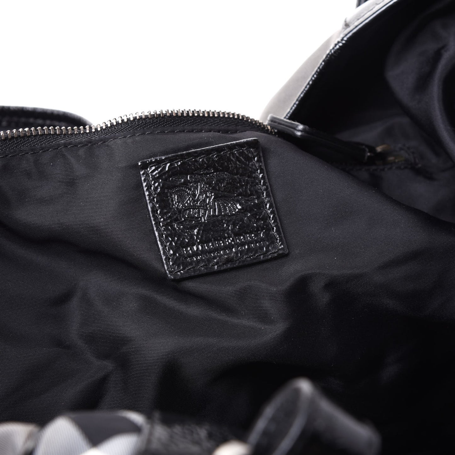 Nylon Beat Check Victoria Tote Black