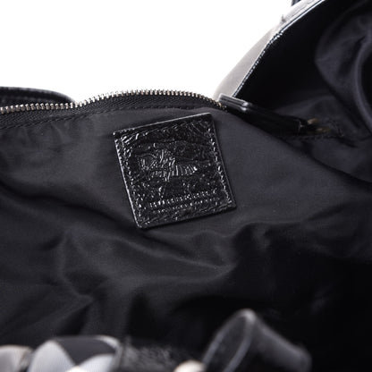 Burberry Nylon Beat Check Victoria Tote Black 7 of 9