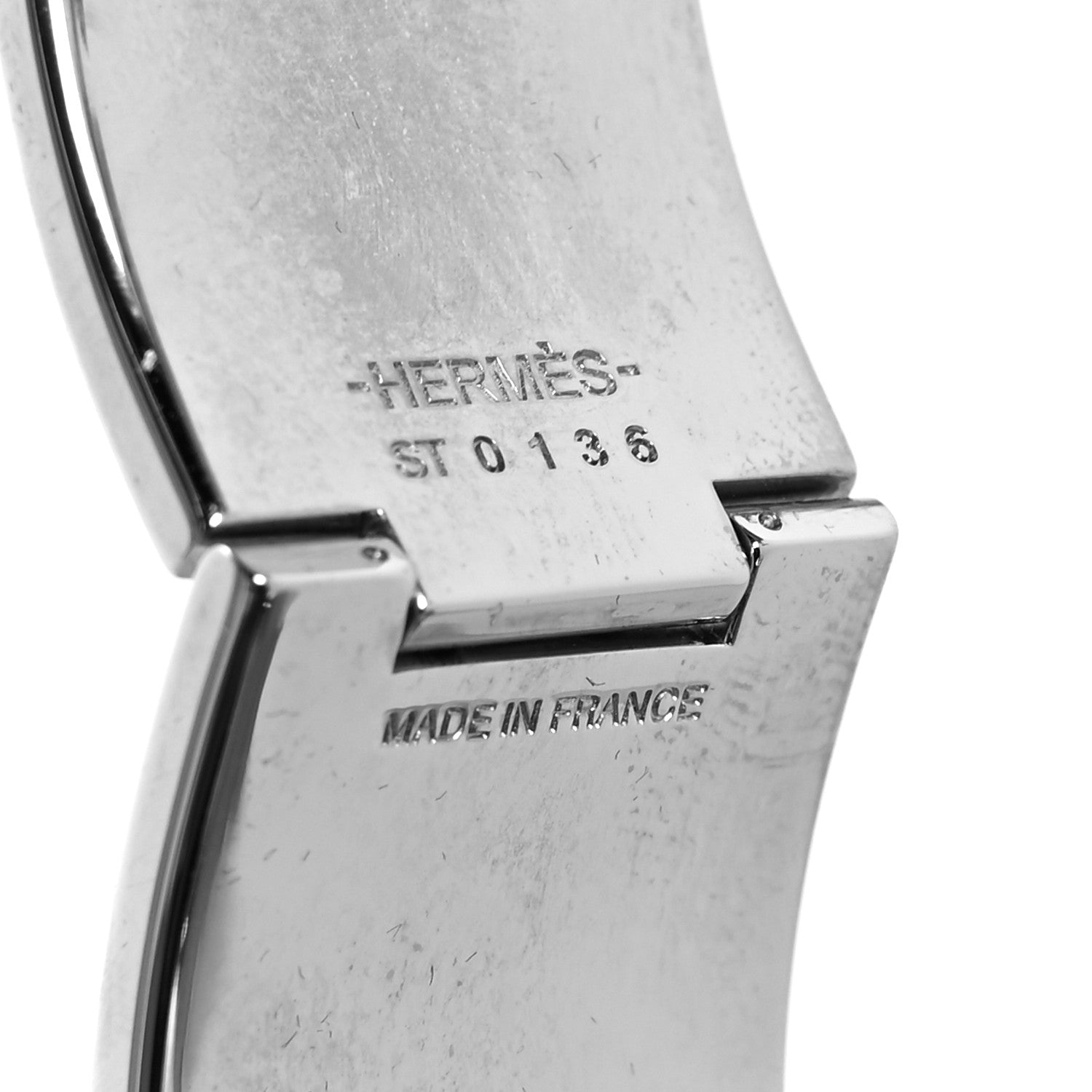 Hermes Enamel Wide Clic Clac H Bracelet PM White 5 of 5