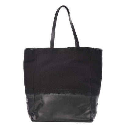 Chanel Wool Calfskin Sport North South Tote Black 1 of 9