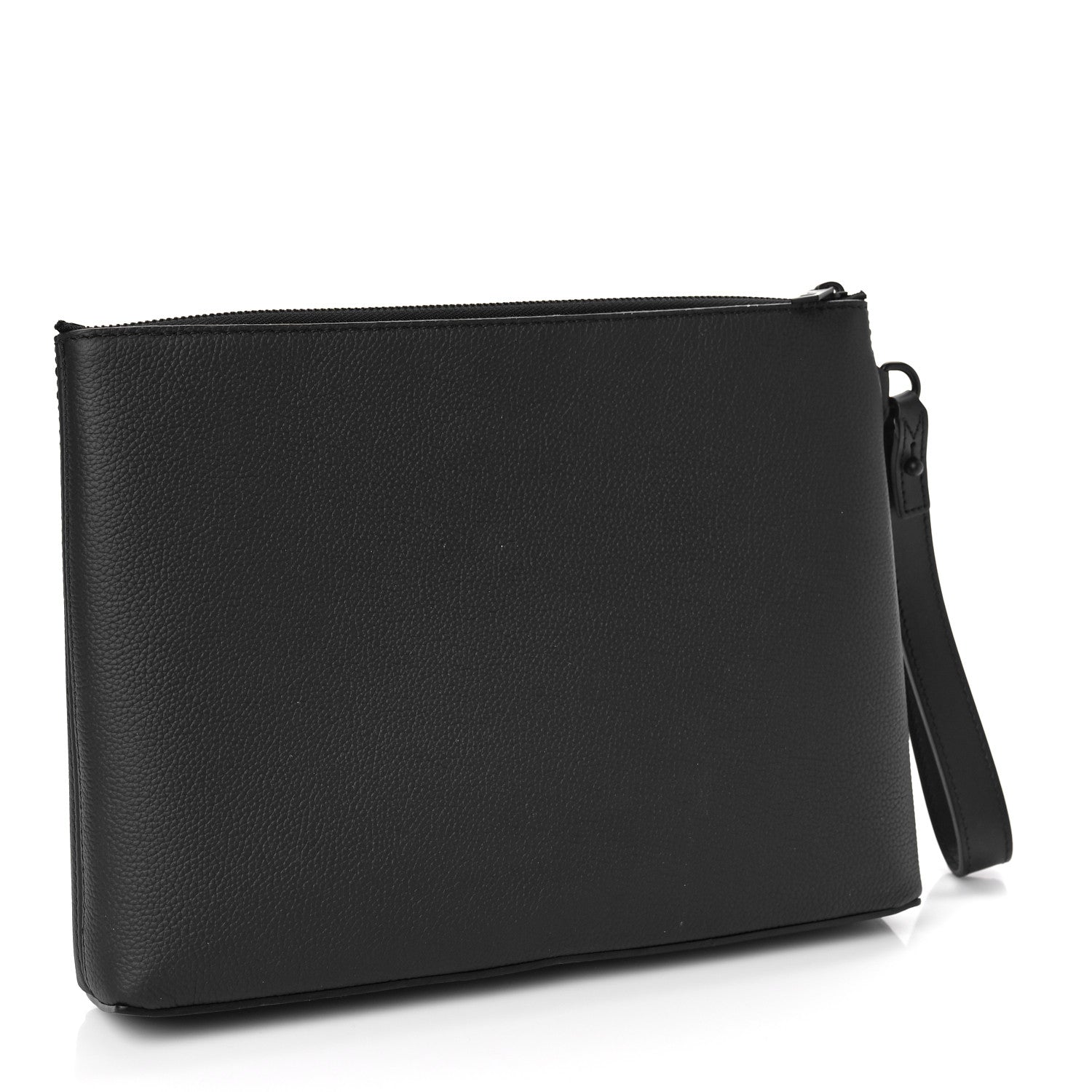 Louis Vuitton Grained Calfskin Aerogram Takeoff Pouch Black 3 of 10
