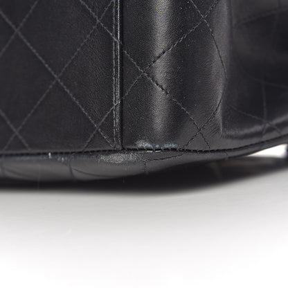 Chanel Lambskin Quilted XL Jumbo Single Flap Black 9 of 19