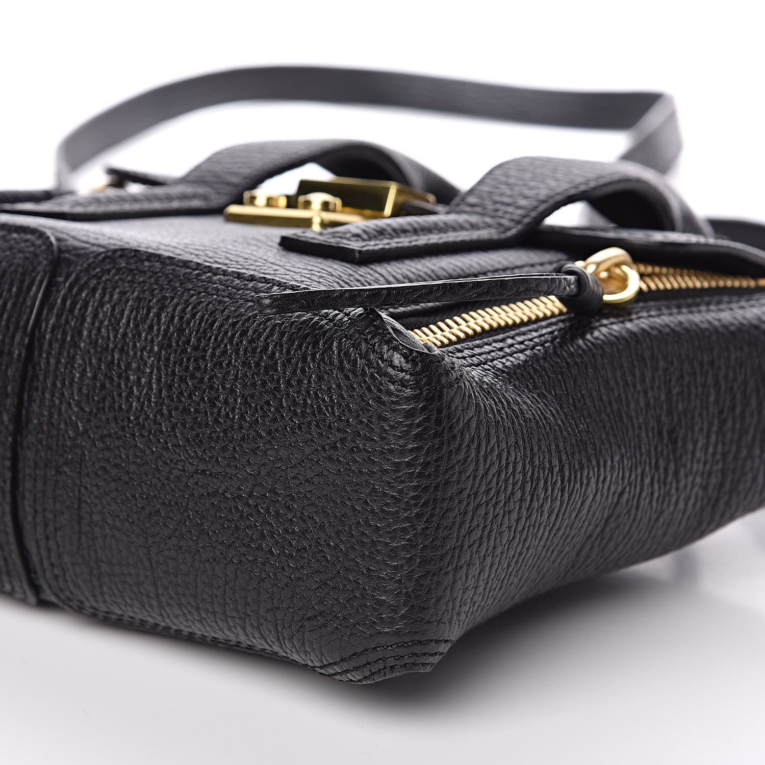 3.1 Phillip Lim 3.1 Textured Calfskin Mini Pashli Satchel Black 9 of 10