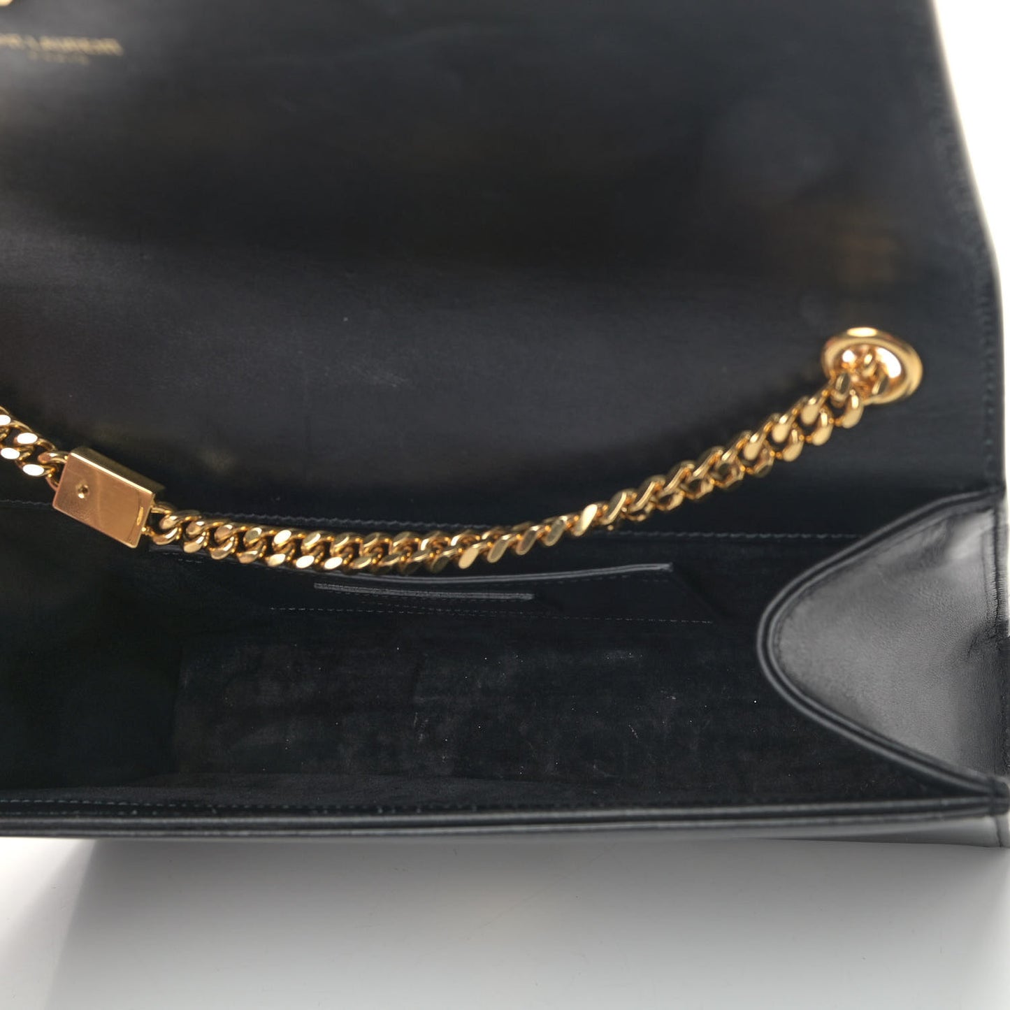 Smooth Calfskin Medium Classic Monogram Kate Tassel Satchel Black