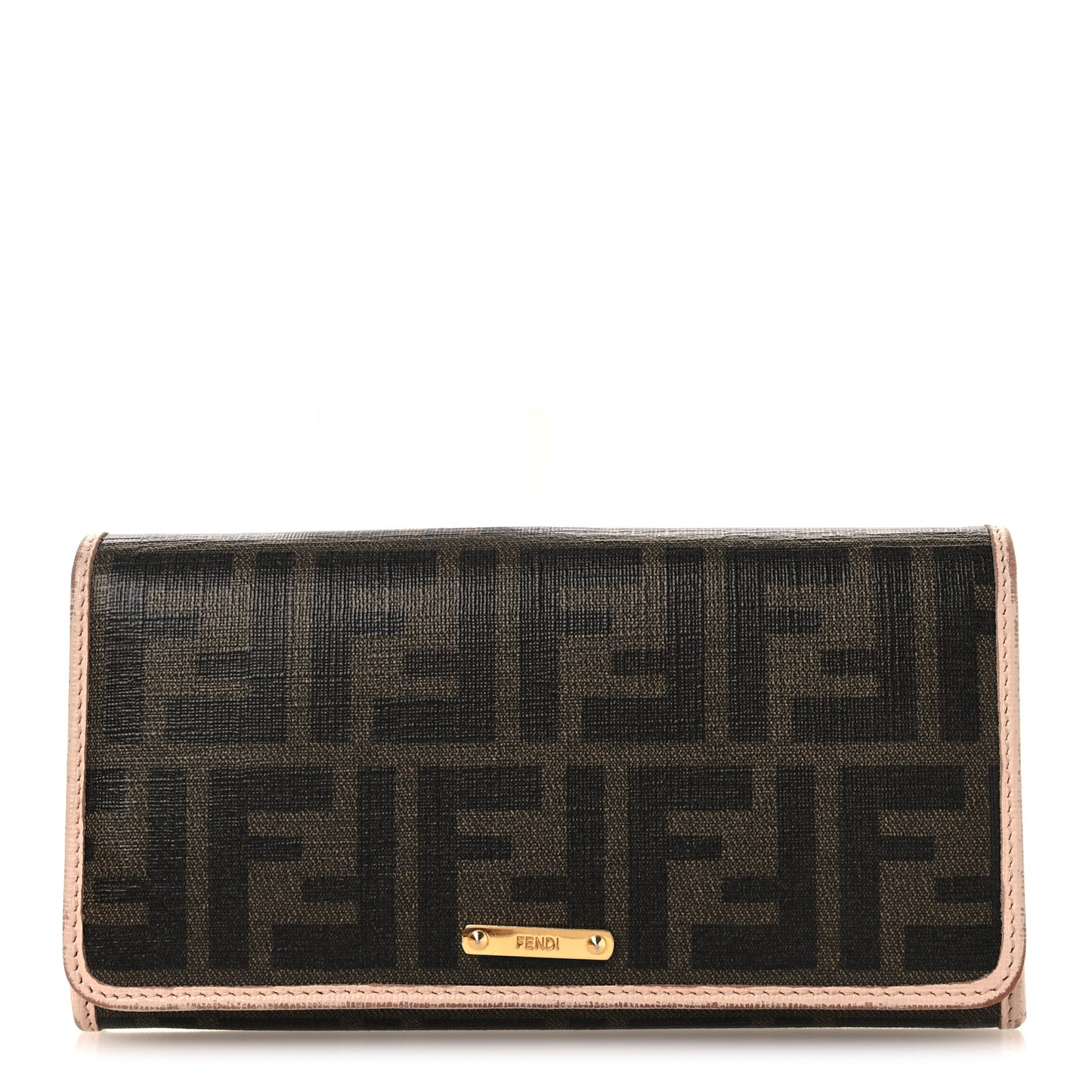Zucca Spalmati Vitello Elite Continental Wallet Rose Plaster