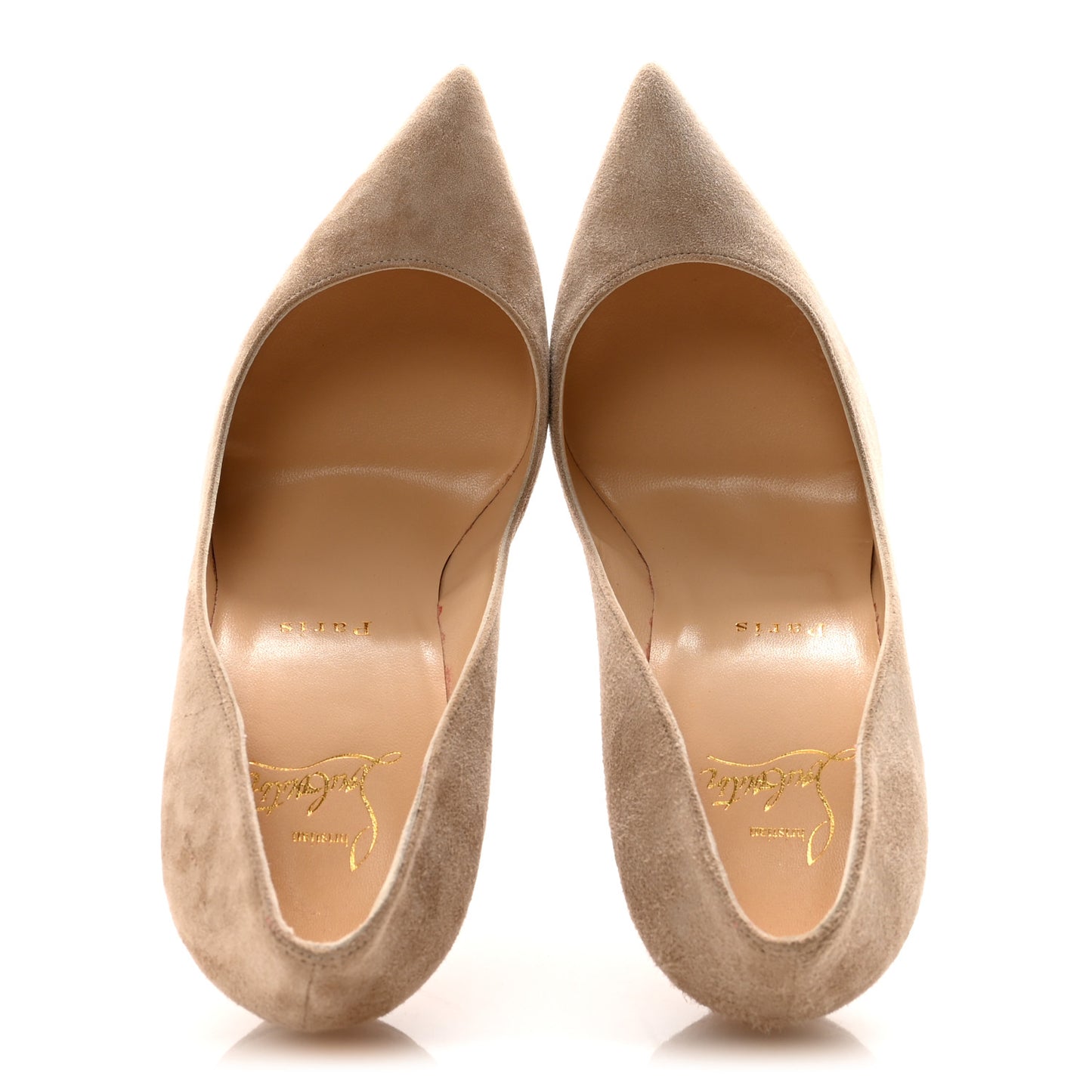 Veau Velours Pigalle Follies 100 Pumps 38 Nocciola