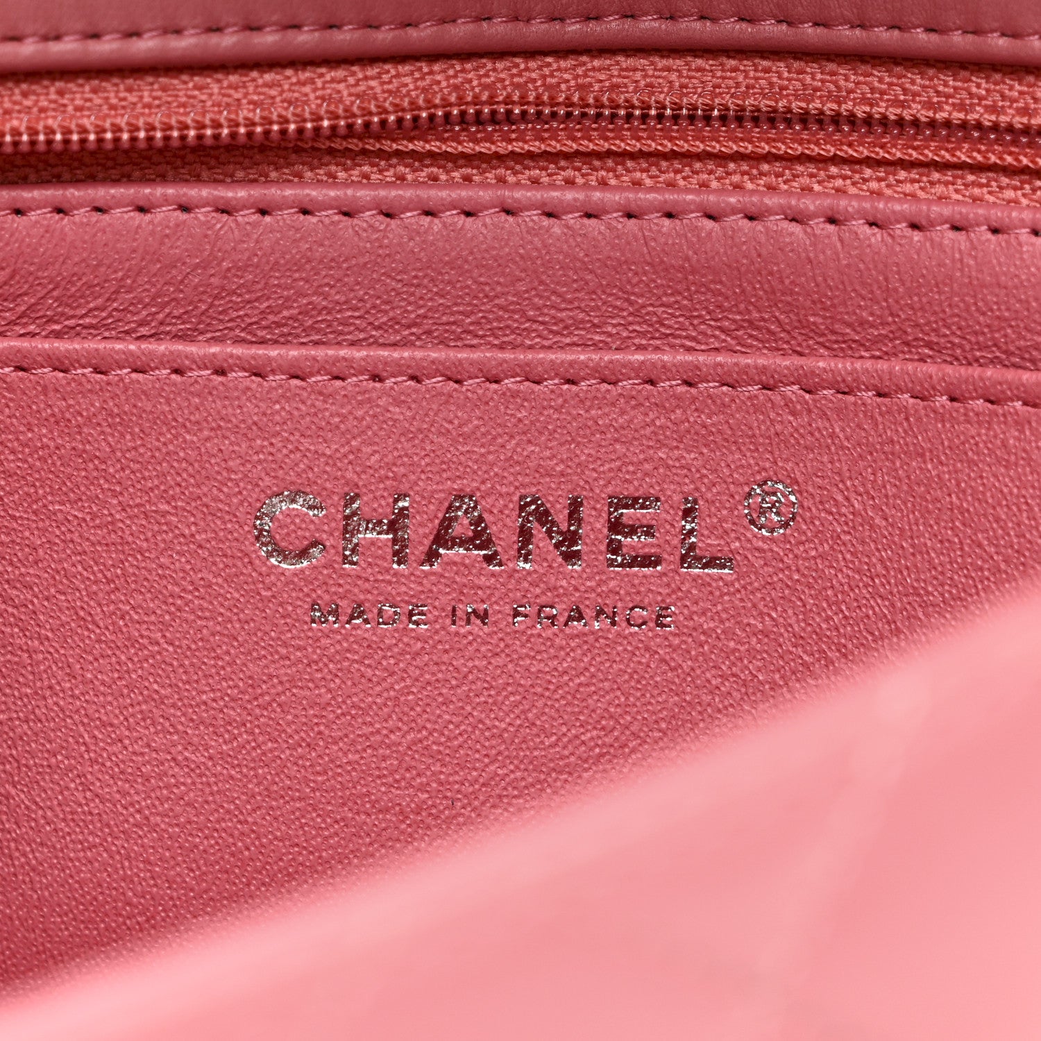 Chanel Lambskin Quilted Mini Rectangular Flap Pink 6 of 11