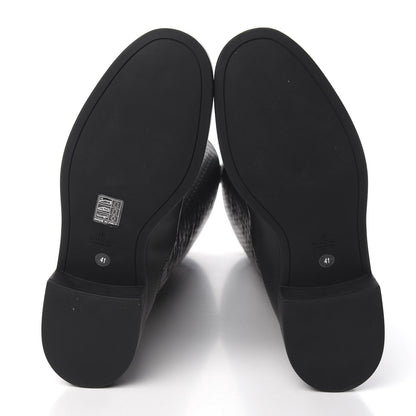 Gucci Microguccissima Knee High Riding Boots 41 Black 5 of 9