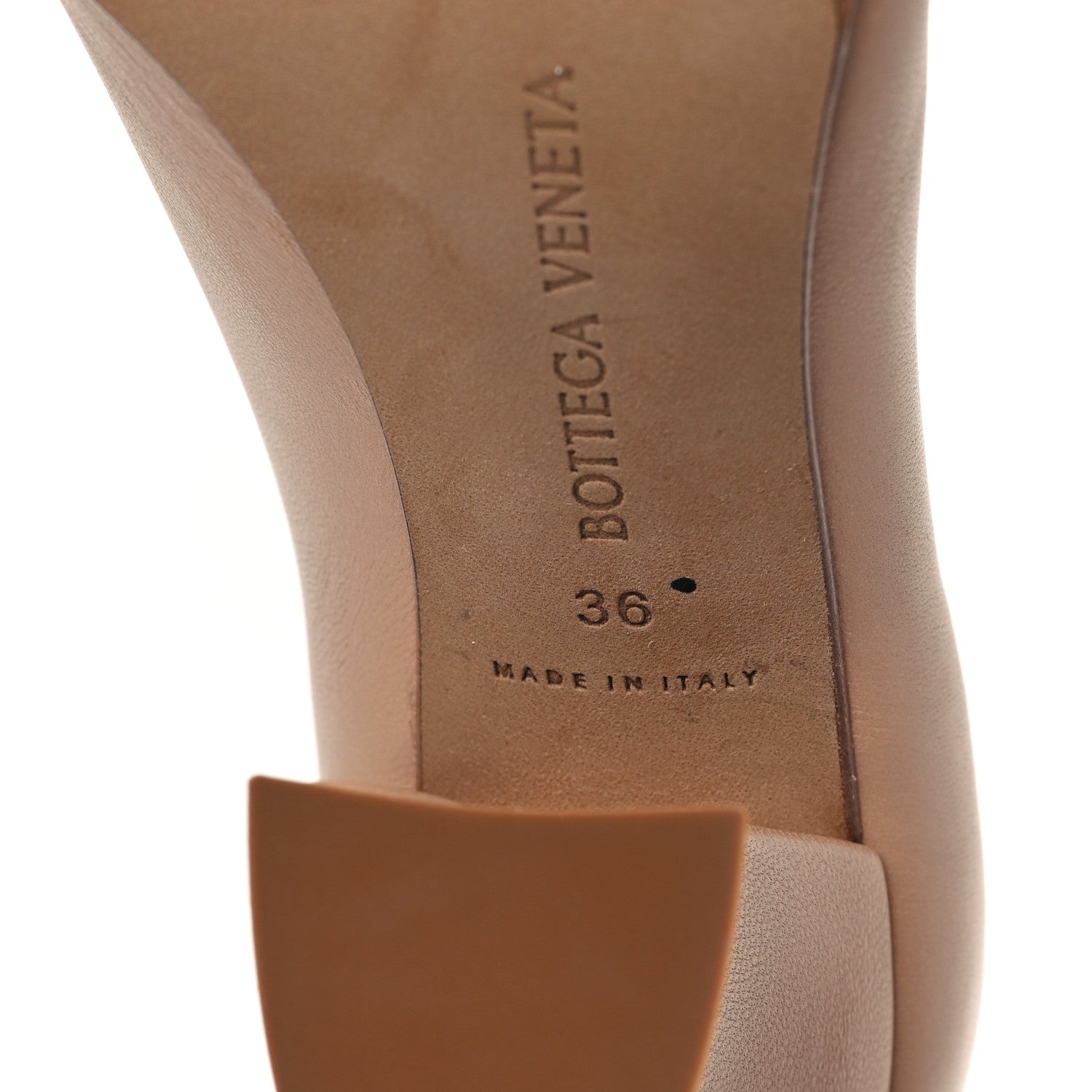 Bottega Veneta Nappa Almond Pumps 36 Cipria 6 of 7