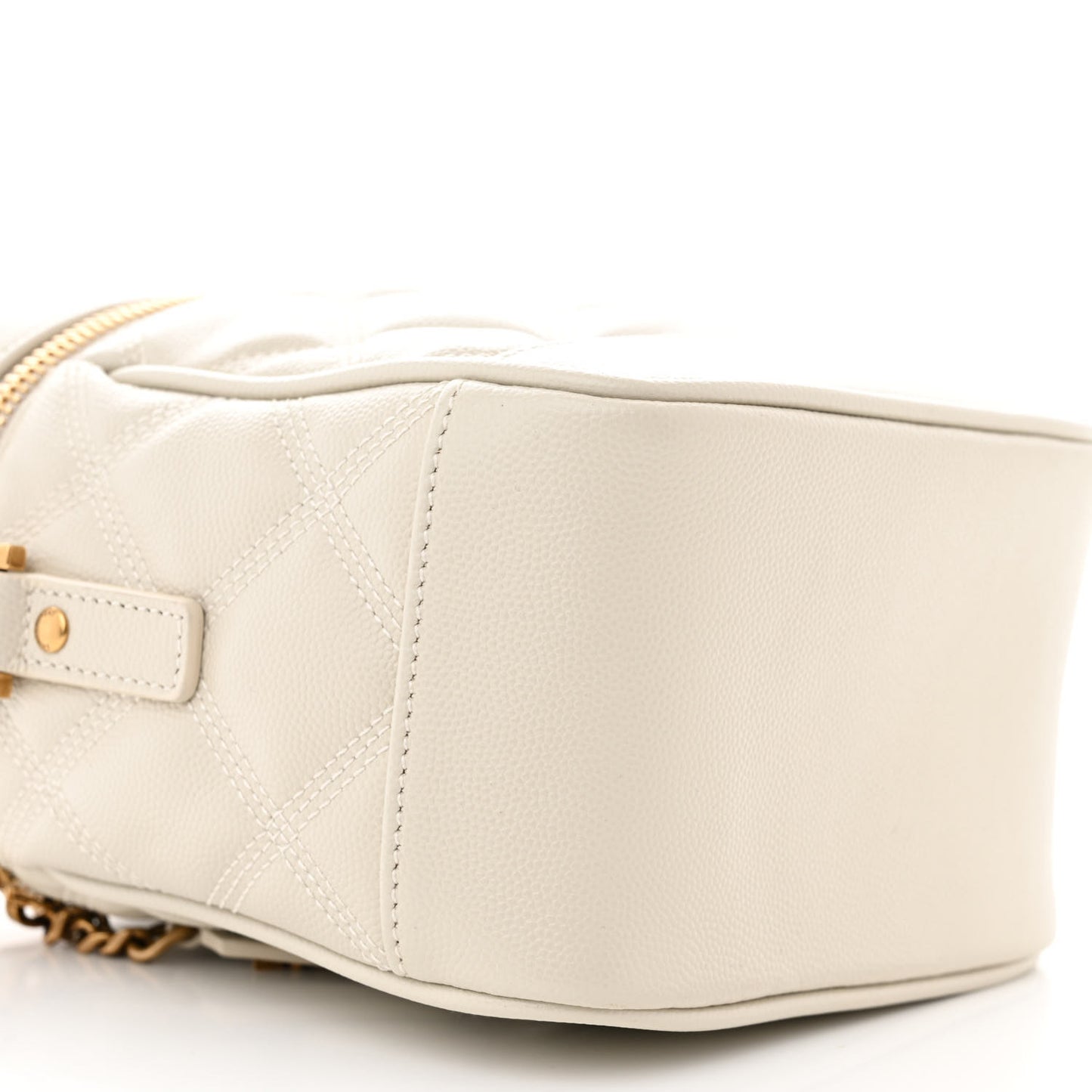Grain de Poudre Quilted 80's Vanity Bag Crema Soft