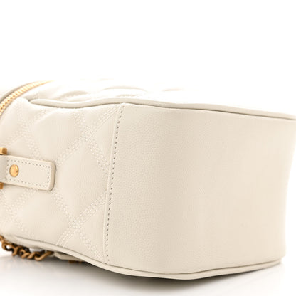 Saint Laurent Grain de Poudre Quilted 80's Vanity Bag Crema Soft 9 of 10