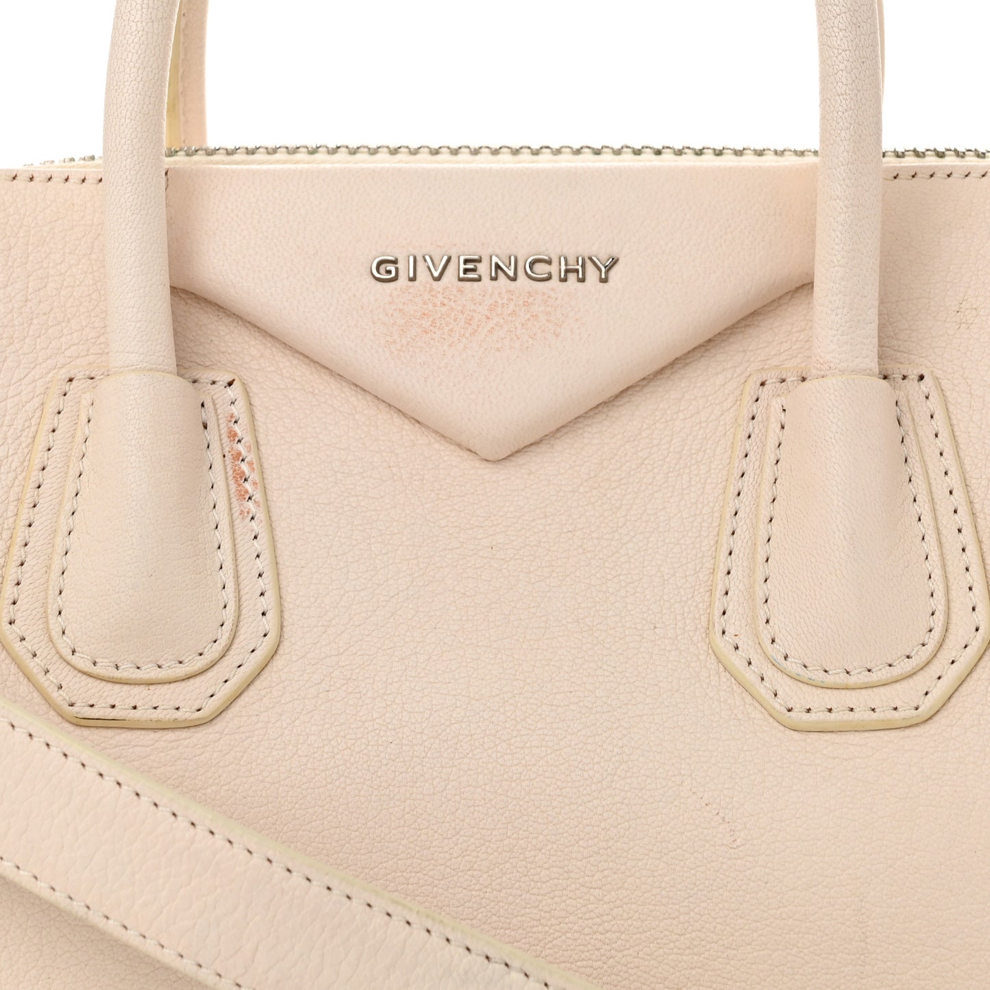 Sugar Goatskin Small Antigona Off White