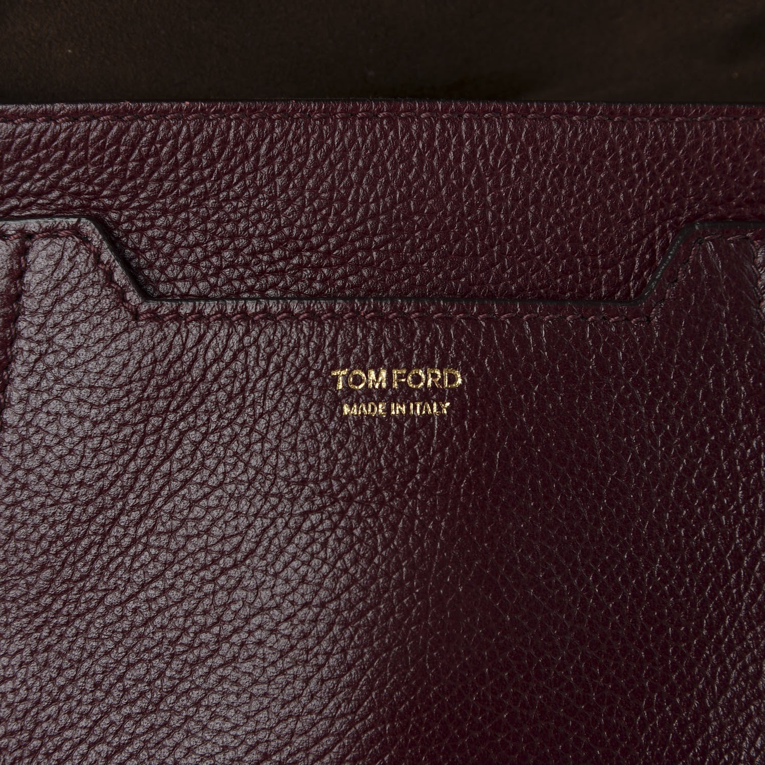 Tom Ford Calfskin Mini Jennifer Crossbody Bag Oxblood 8 of 9